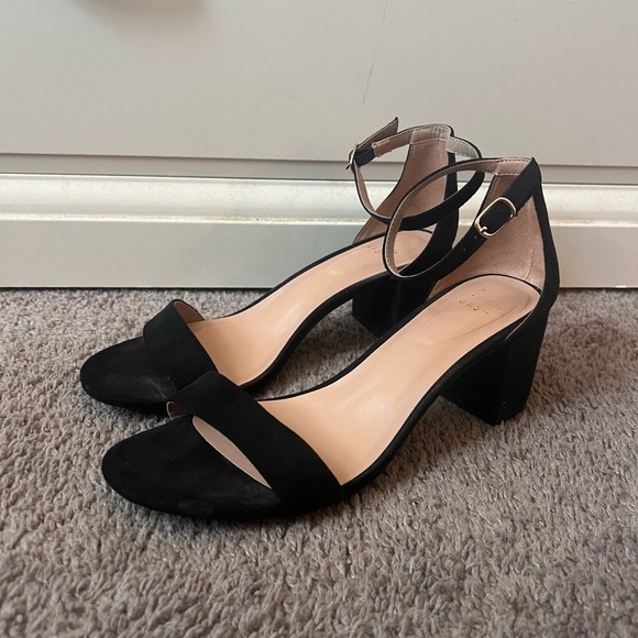 Black Suede High Heels - Picture 1 of 5